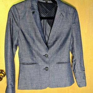 Express steel gray blazer